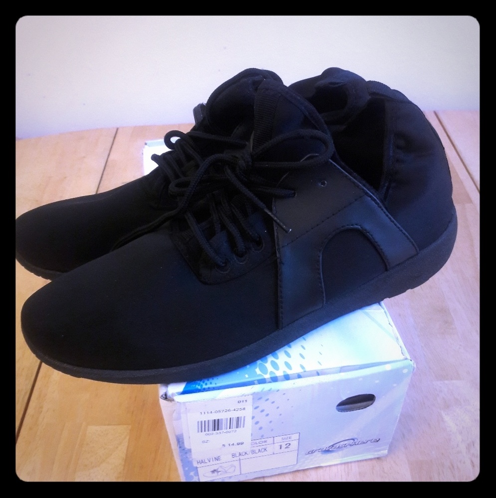 Black sneakers